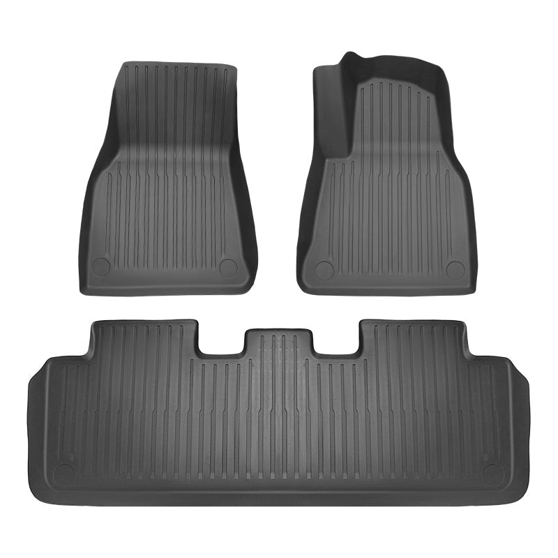 Sikunuo TPE All Weather Floor Mats for Tesla Model Y & Model 3