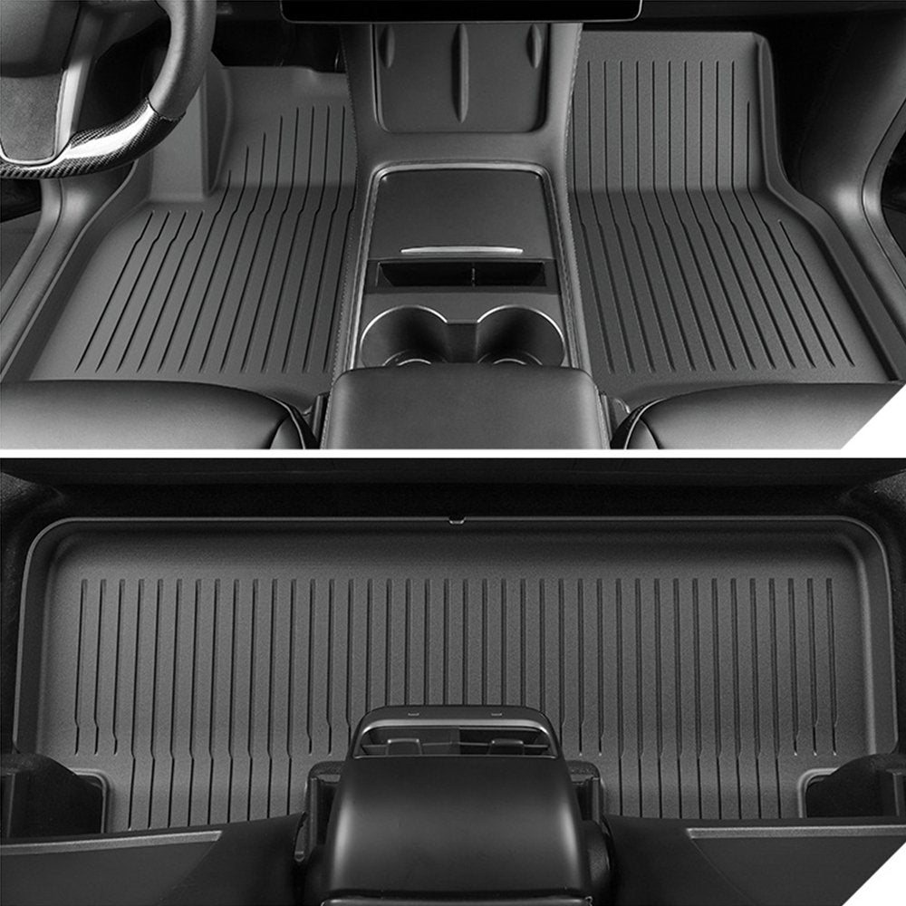 Sikunuo TPE All Weather Floor Mats for Tesla Model Y & Model 3