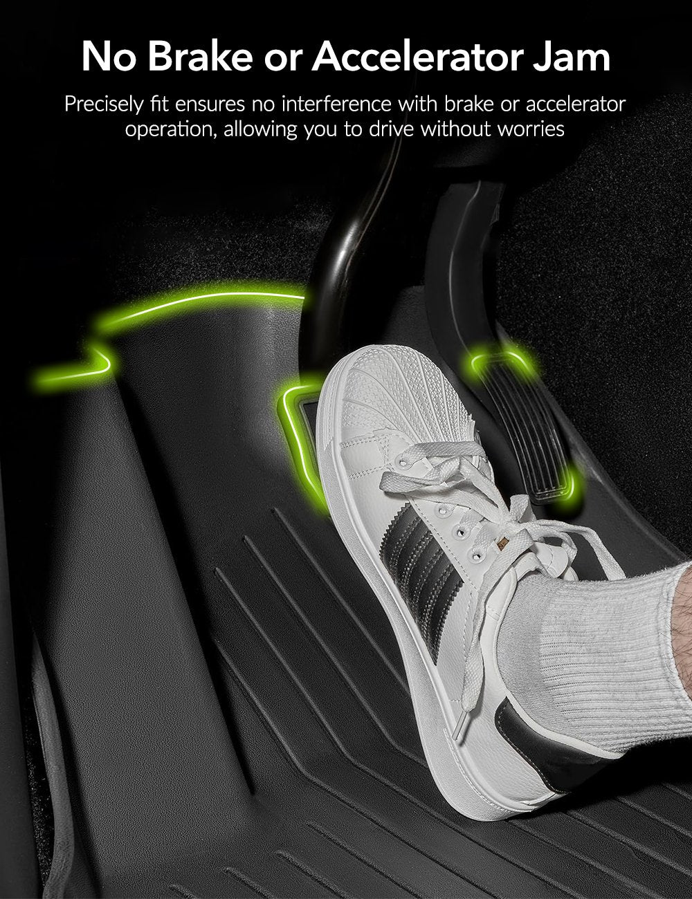 Sikunuo TPE All Weather Floor Mats for Tesla Model Y & Model 3