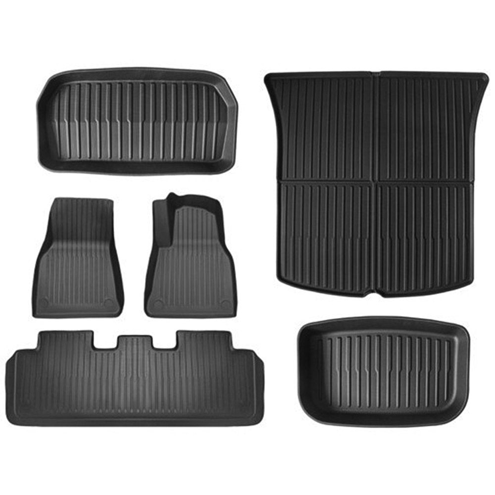 Sikunuo TPE All Weather Floor Mats for Tesla Model Y & Model 3