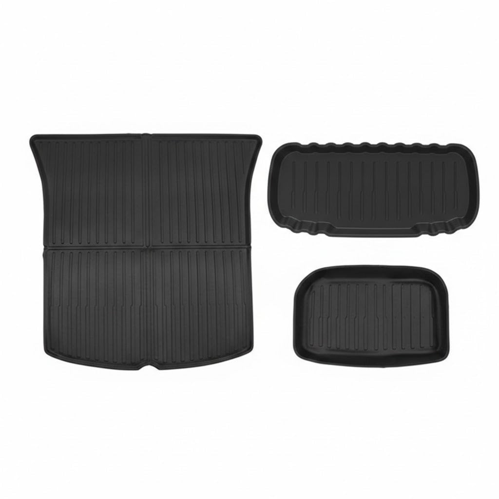 Sikunuo TPE Front/Rear Trunk Mat for Model Y Standard (3PCS)