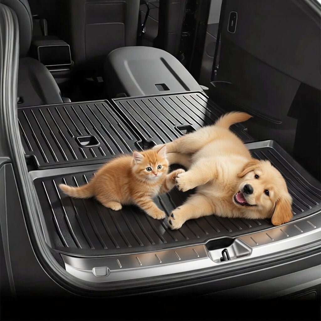 Sikunuo TPE Front/Rear Trunk Mats for Model YL 6-Seater