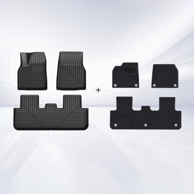 Sikunuo TPE+Carpet Double Layer Floor Mats for Model Y Juniper