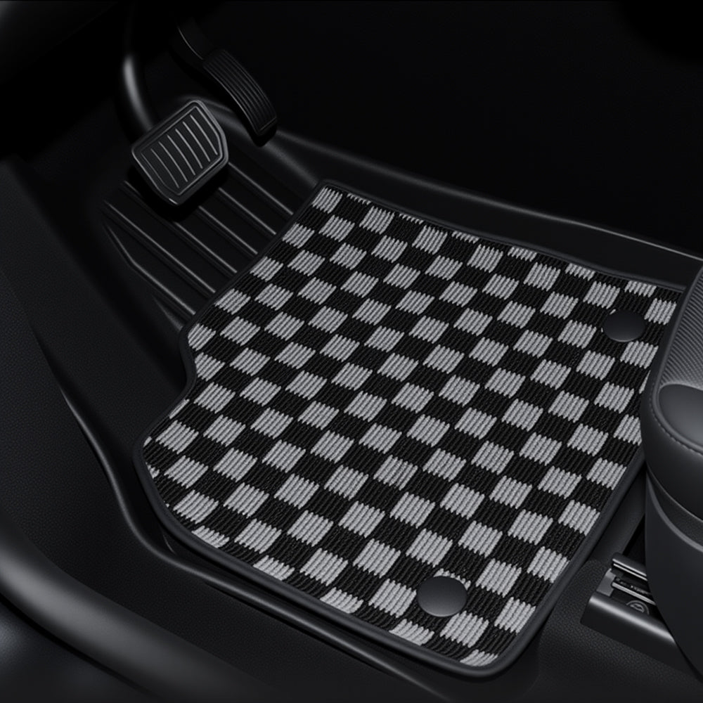 Sikunuo TPE+Carpet Double Layer Floor Mats for Model Y Juniper