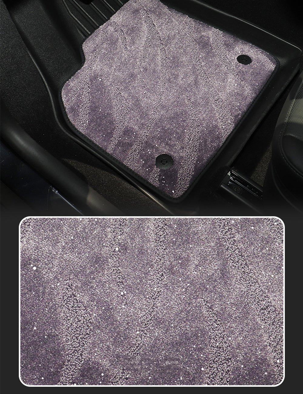 Sikunuo TPE+Carpet Double Layer Floor Mats for Model Y Juniper