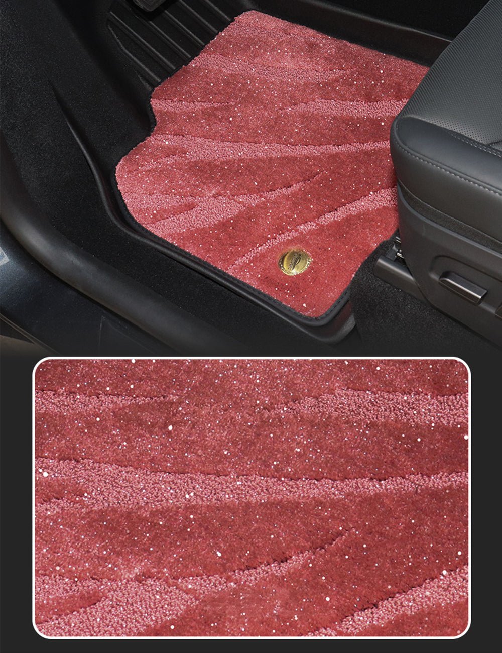 Sikunuo TPE+Carpet Double Layer Floor Mats for Model Y Juniper