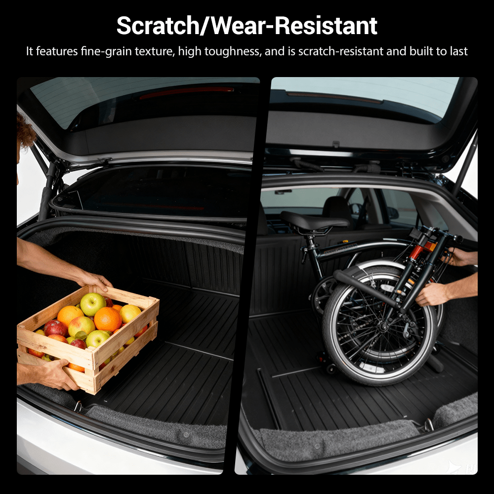 Sikunuo Trunk Mat With Backrest Mat for Model 3 Highland