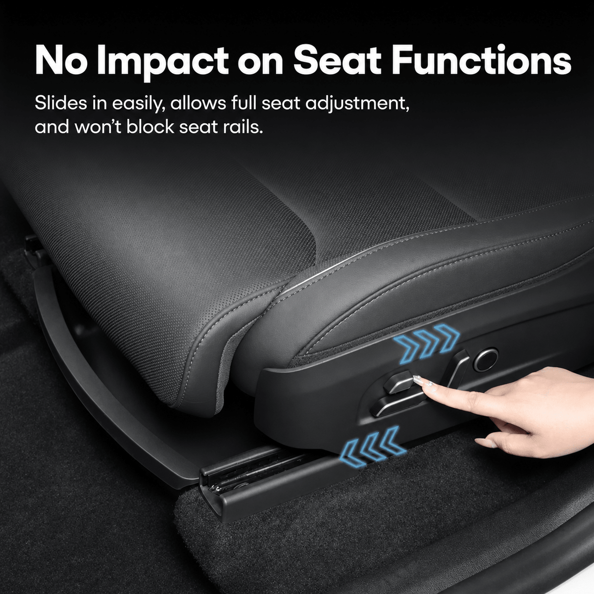 Sikunuo Under Front Seat Storage Box for Model YL 6-Seater