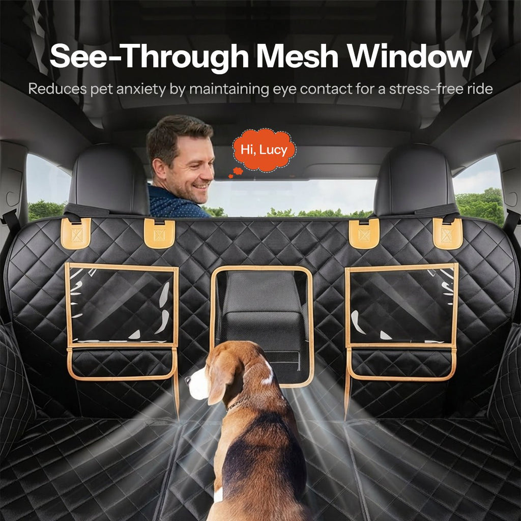 Sikunuo Upgraded Dog Seat Cover for Model Y | Waterproof | Mesh Window