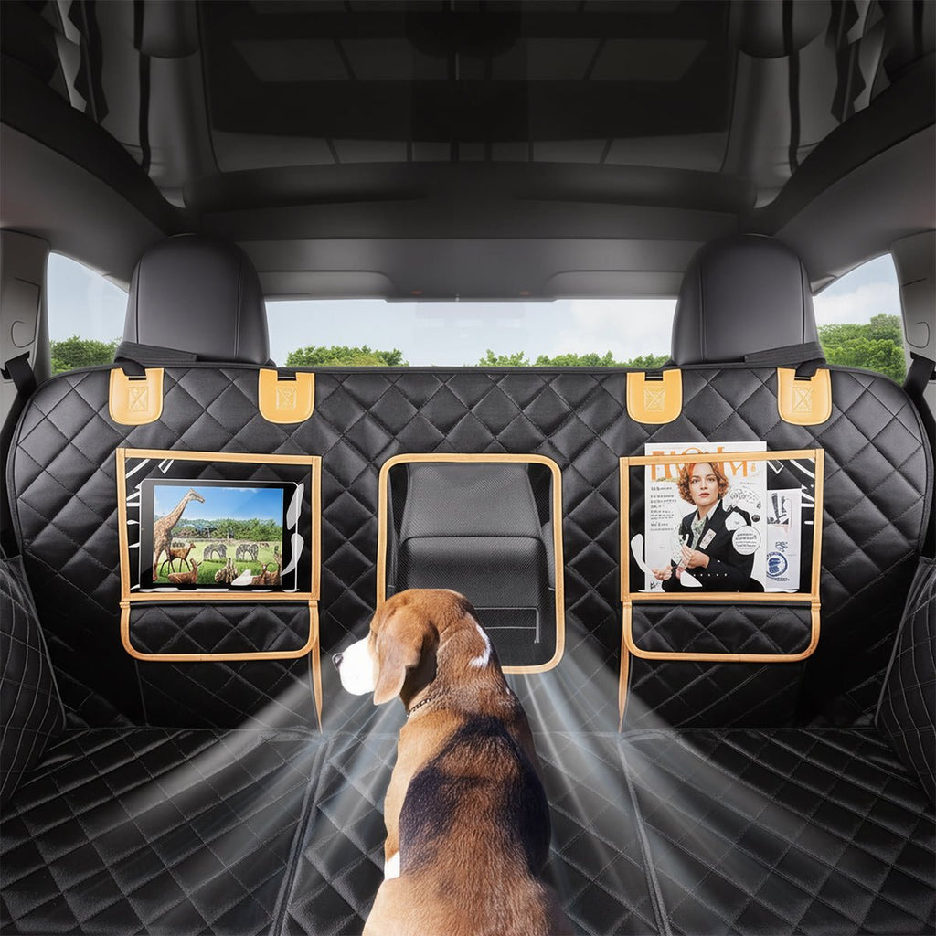 Sikunuo Upgraded Dog Seat Cover for Model Y | Waterproof | Mesh Window