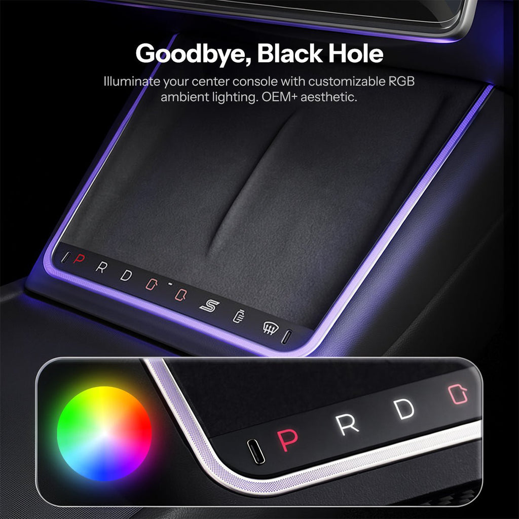 Sikunuo Wireless Charging Smart Button with Ambient Light for Model 3 Highland / Y Juniper