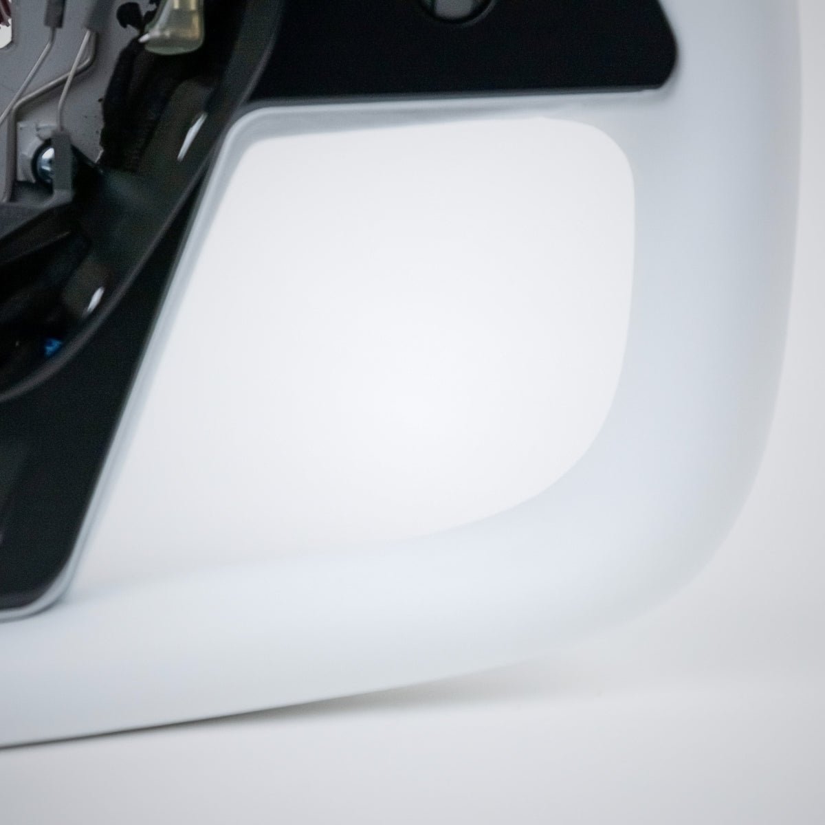 Sikunuo Yoke Plaid Steering Wheel for Tesla Model 3 / Y【White Leather】