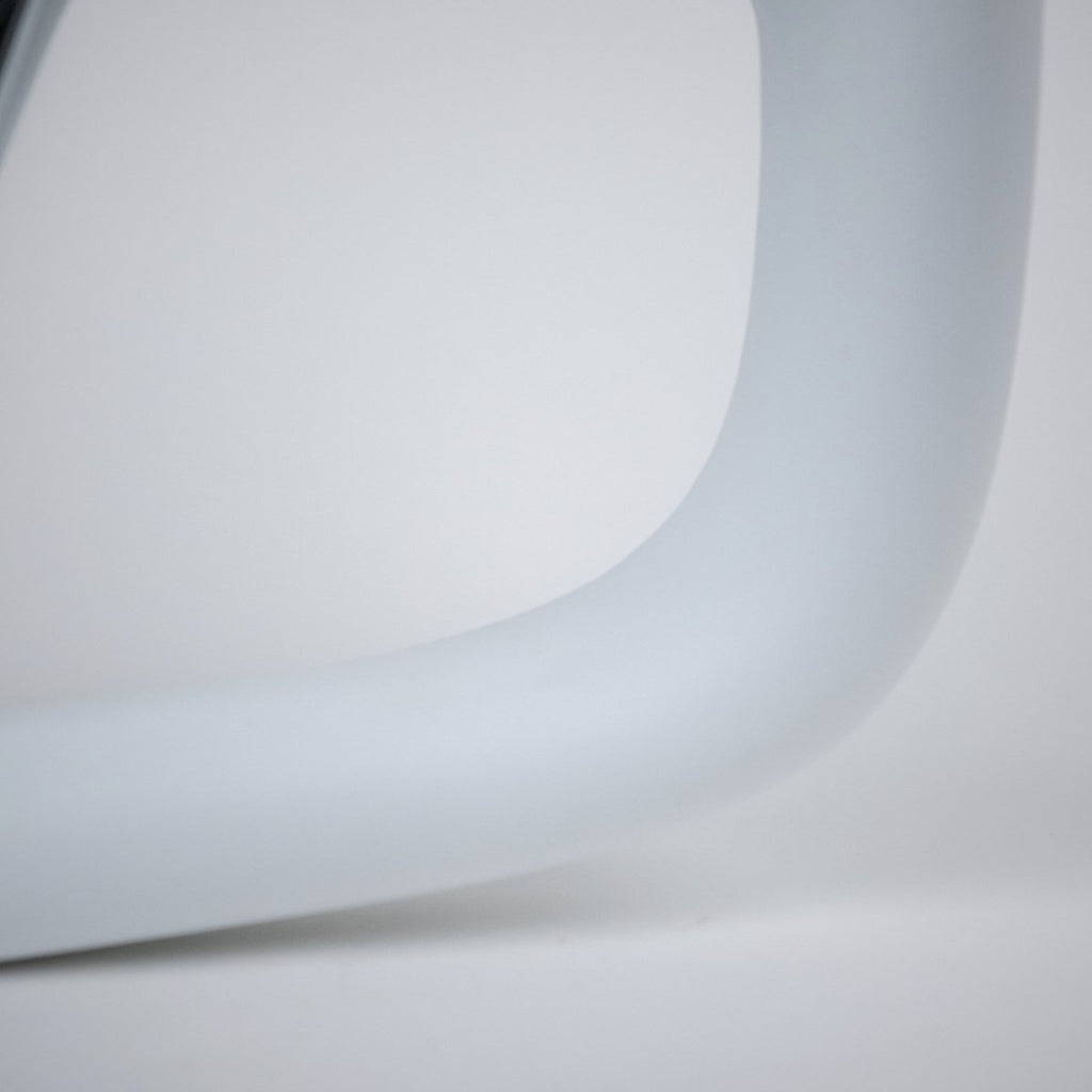 Sikunuo Yoke Plaid Steering Wheel for Tesla Model 3 / Y【White Leather】