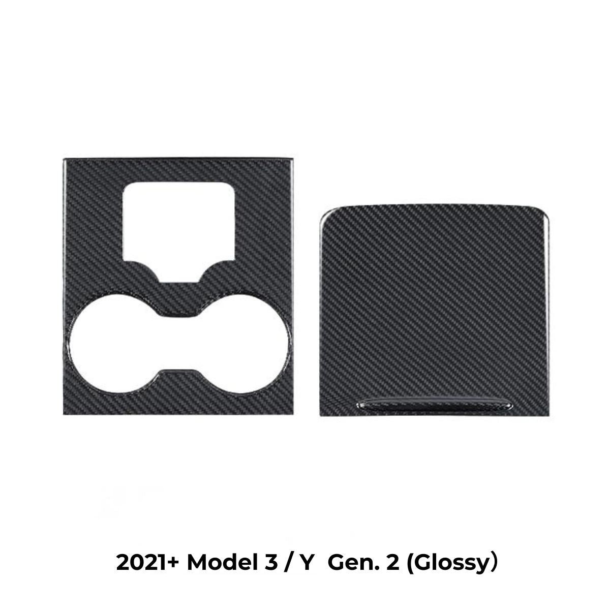 Carbon Fiber Center Console Wrap Cover for Model 3 / Y