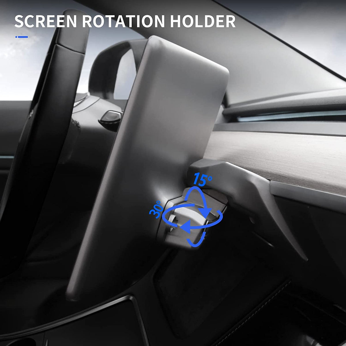 Model Y / Model 3 Highland Screen Swivel Rotating Mount Kit (Fits RHD & LHD) | Sikunuo