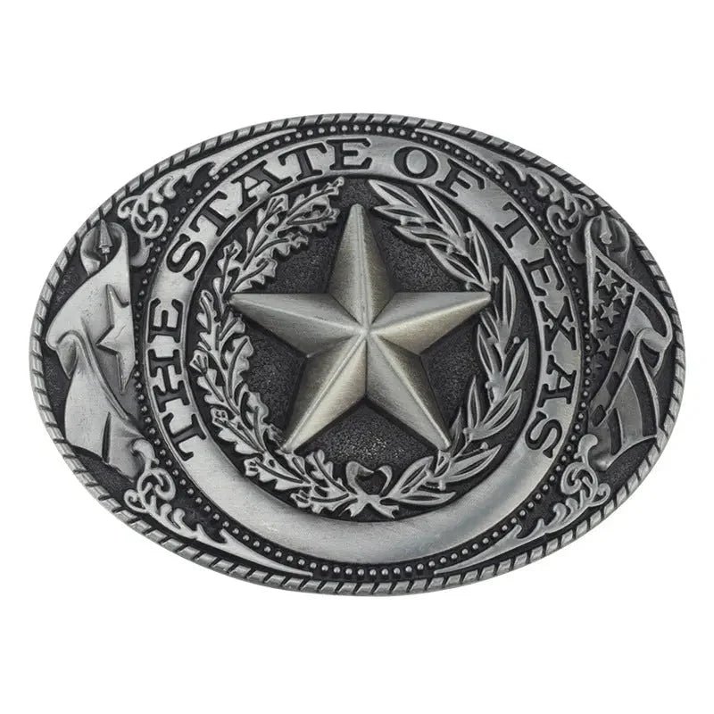 Texas Pentagram Belt Buckle