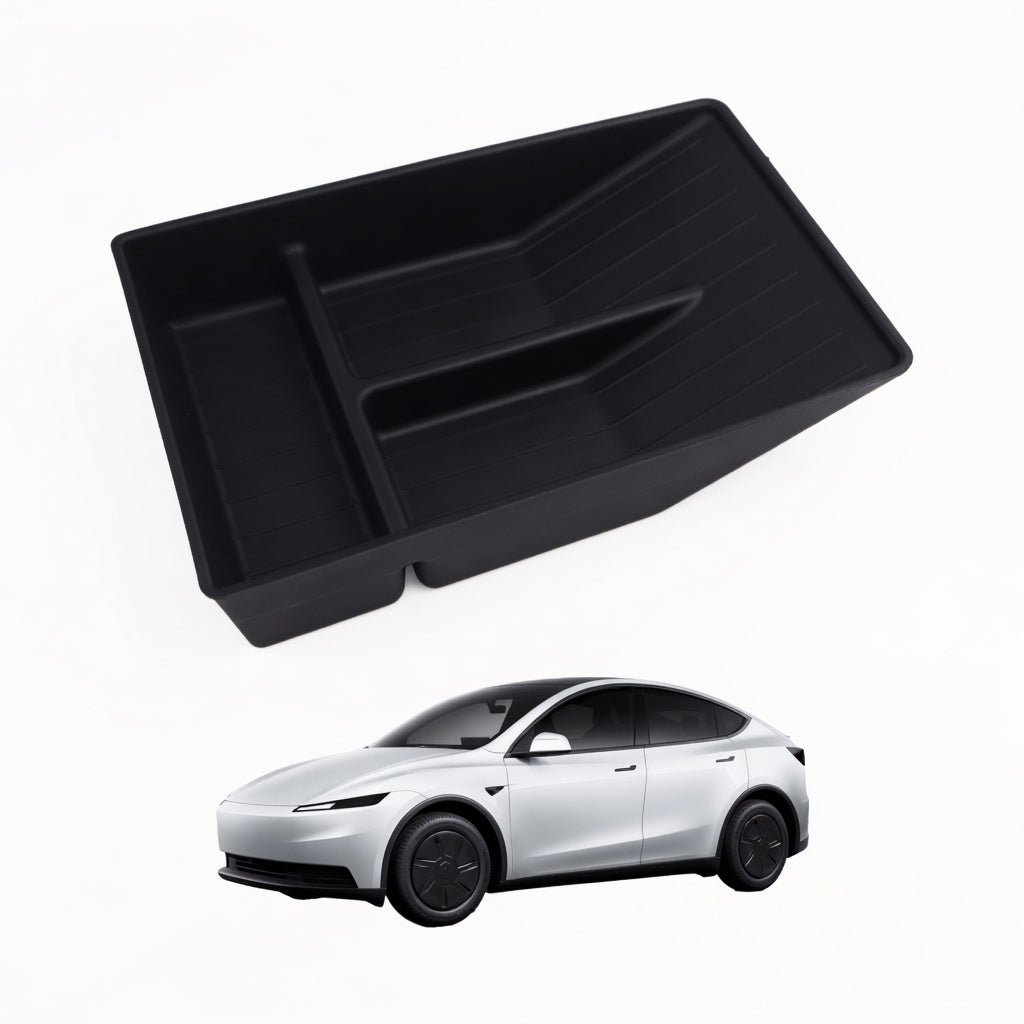 TPE Armrest Box Hidden Storage Tray for Model Y Standard