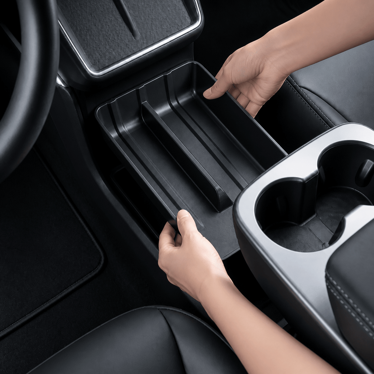 TPE Center Console Lower Storage Tray for Model Y Standard 2026+