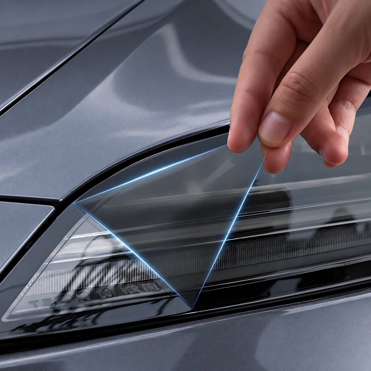 Pre-Cut TPU Headlight Protection Film for Model 3 | Clear, Smoked & Photochromic
