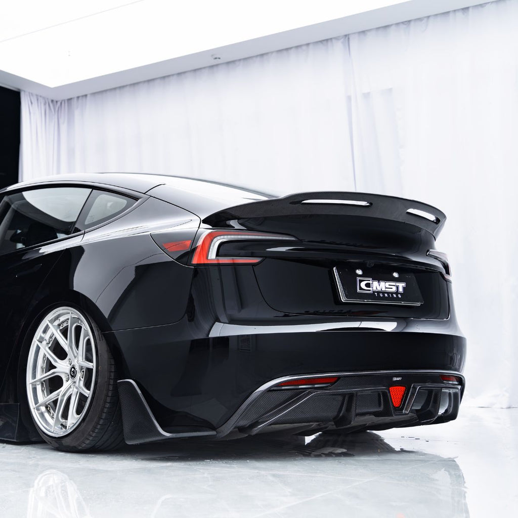 Track-Performance Carbon Fiber Rear Spoiler Wing for Model 3 Highland