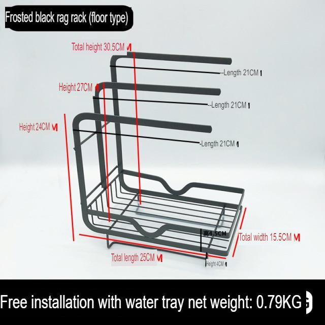 Sikunuo | Countertop Dish Drying Rack with Drainer