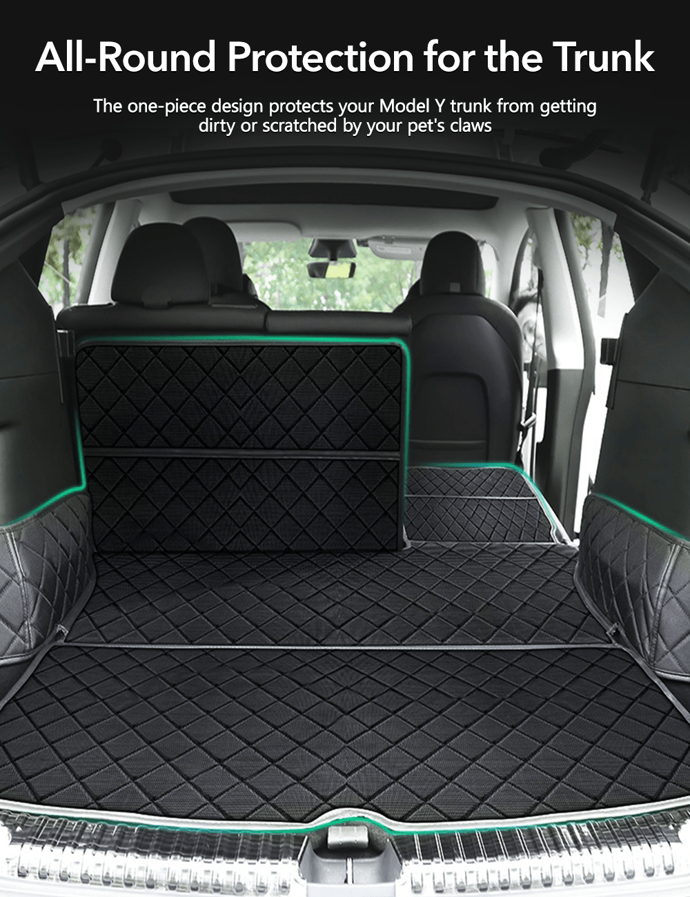 Trunk Mat Waterproof Car Dog Cover for Model Y | Sikunuo