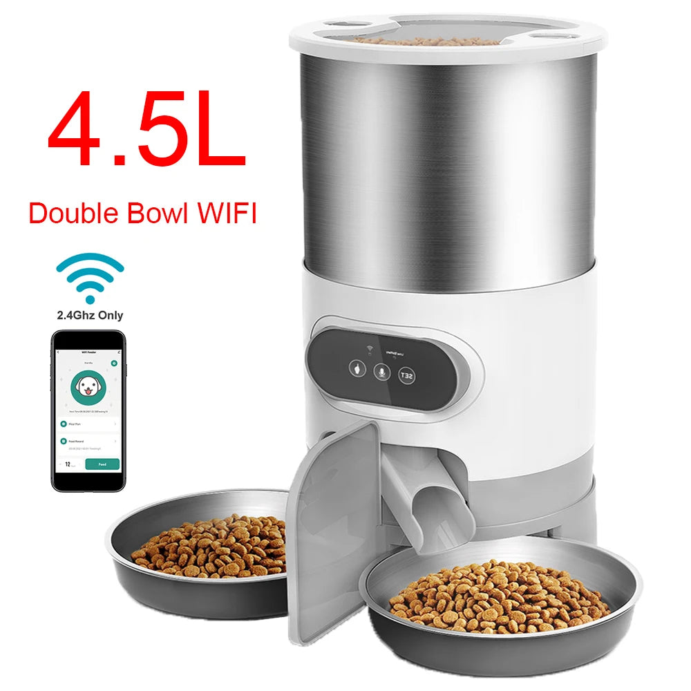 Sikunuo | 2-Way Splitter Automatic Smart Pet Feeding Station