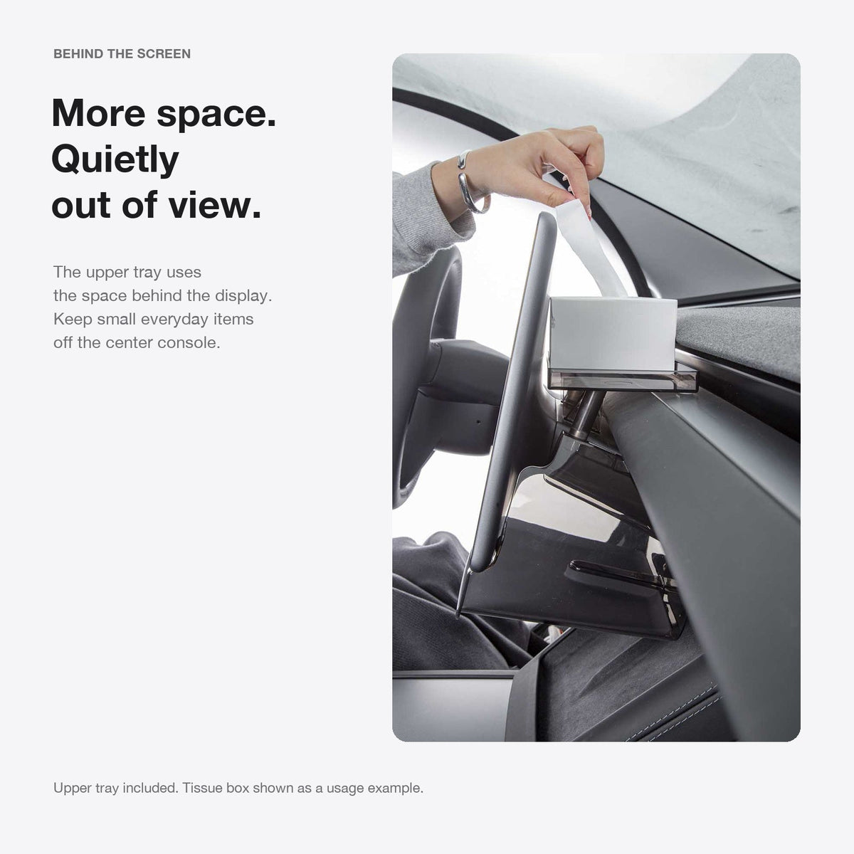Under Center Screen Storage for Model 3 Highland / Model Y Juniper / Model YL