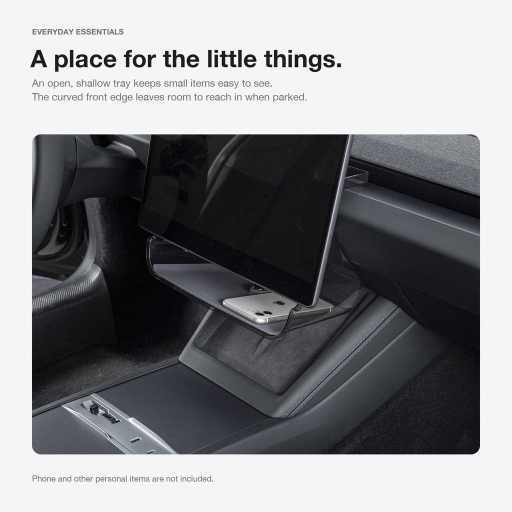 Under Center Screen Storage for Model 3 Highland / Model Y Juniper / Model YL