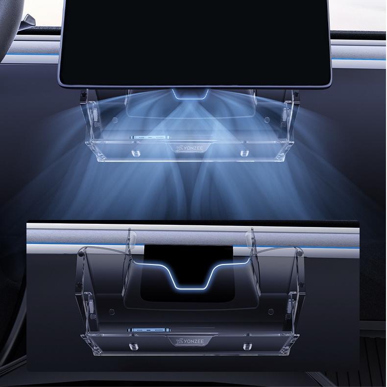 Under Screen Storage Organizer for Model Y Juniper & Model 3 Highland | Sikunuo