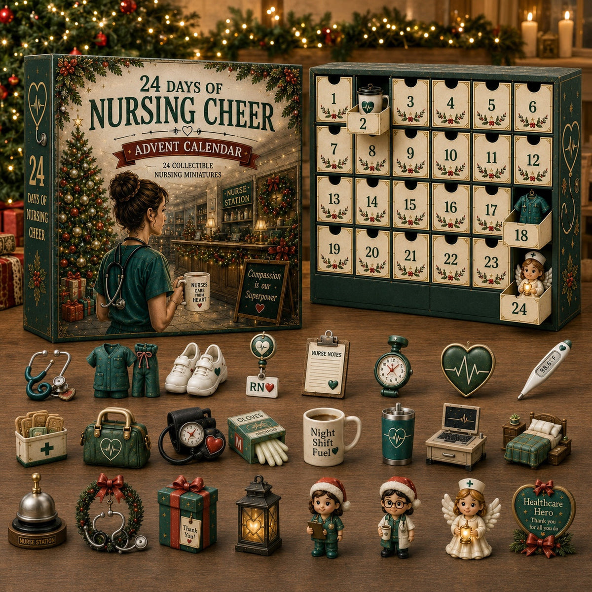 Nursing Advent Calendar 2026 - 24 Miniatures for Nurses
