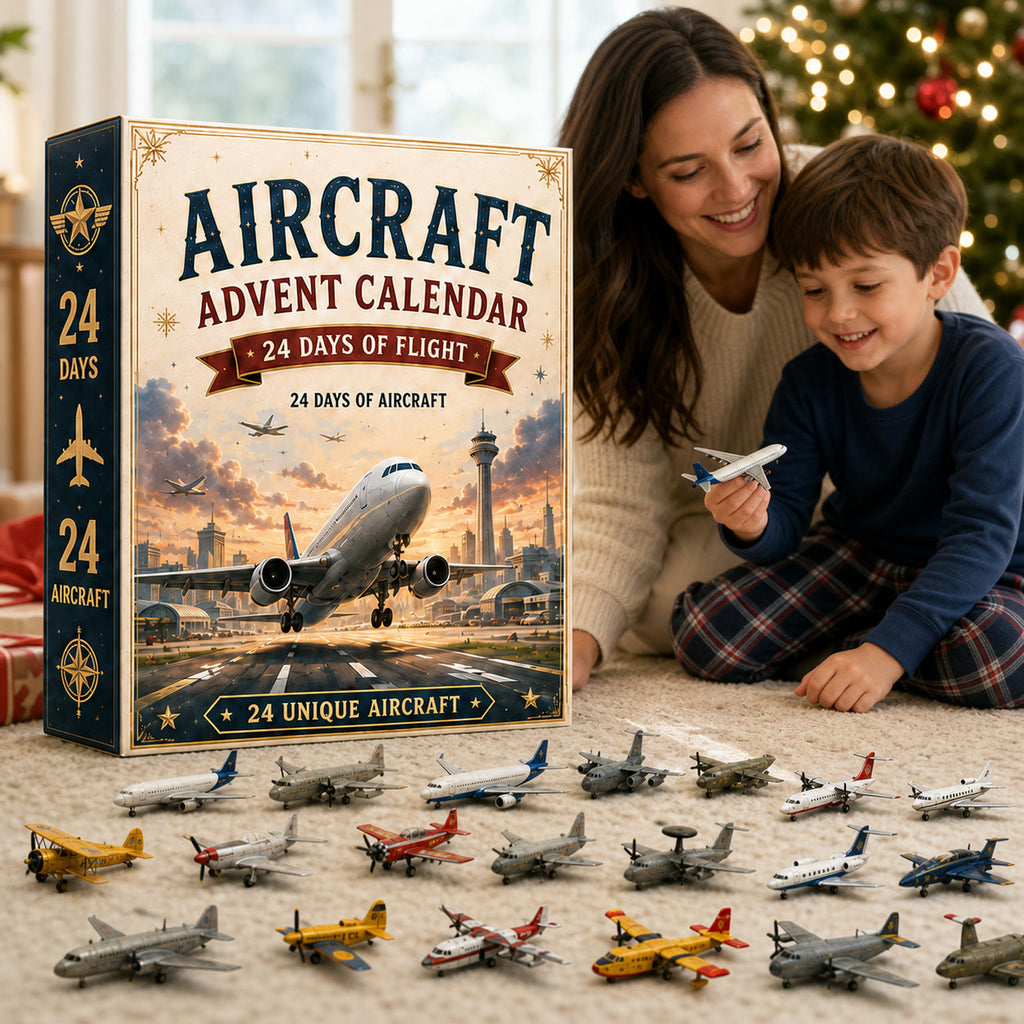 Airplane Advent Calendar 2026 - 24 Model Airplanes