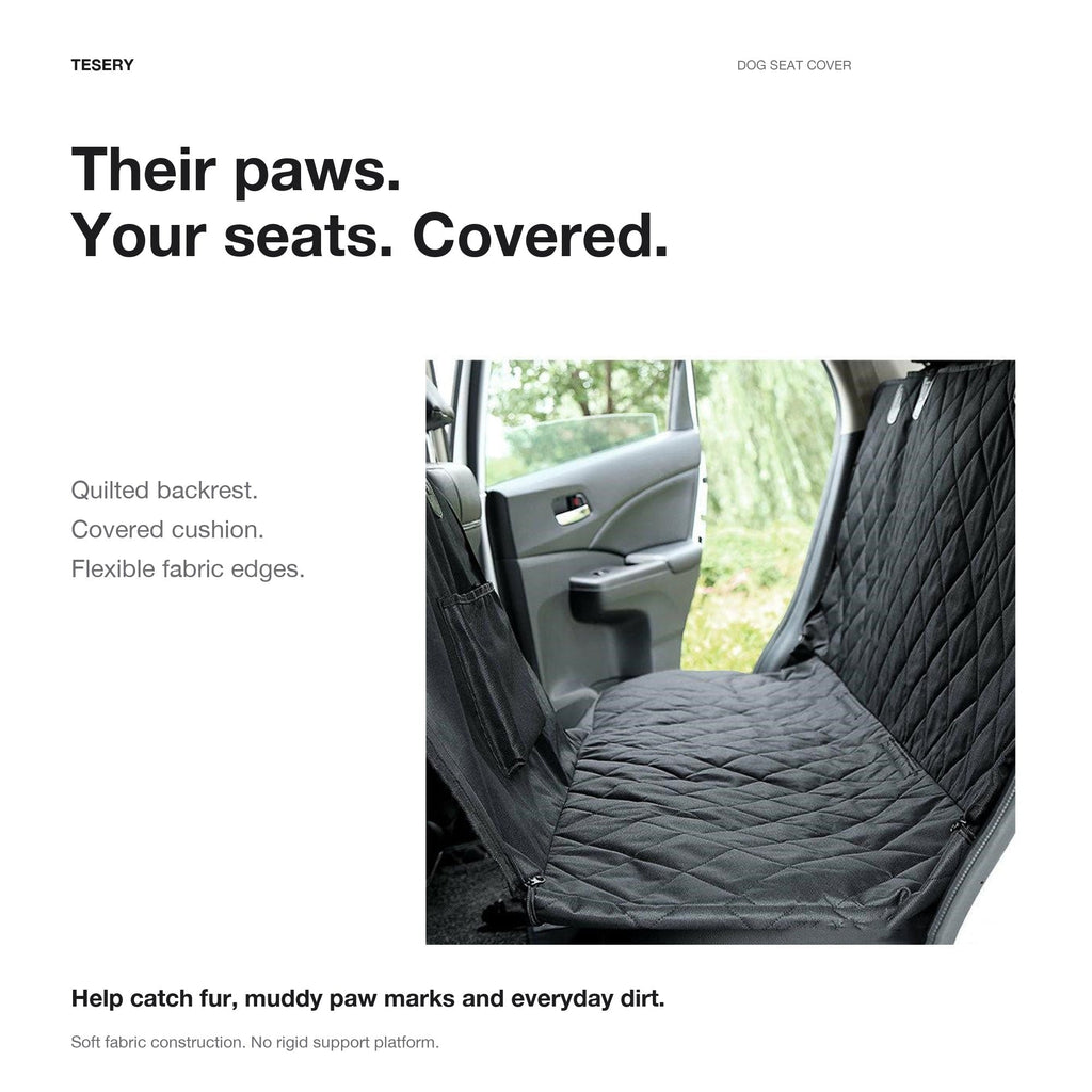 Waterproof Dog Seat Cover for Back Seat for Model 3/Y/S/X/Cybertruck