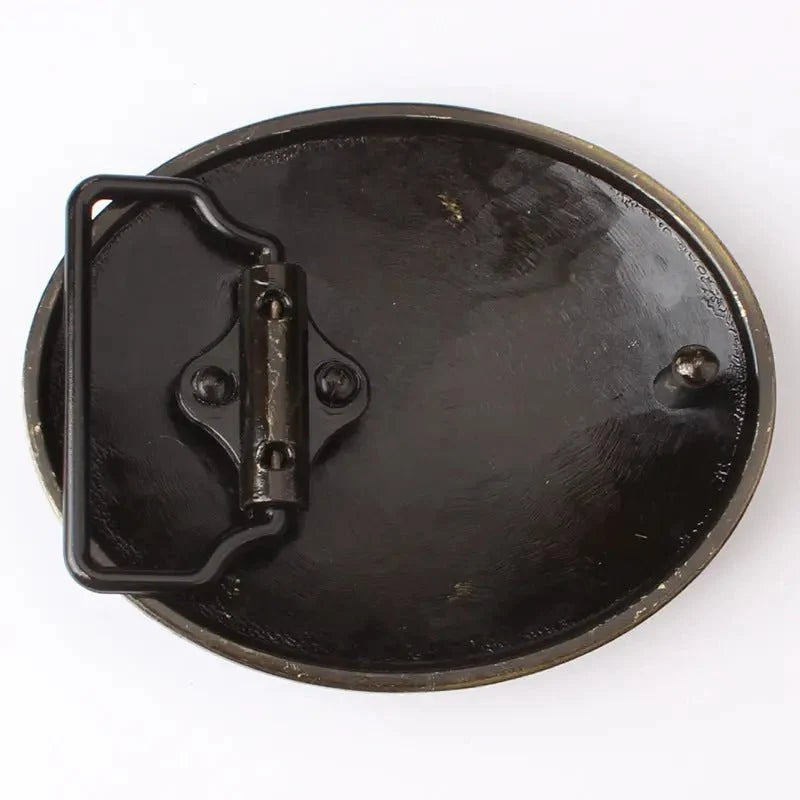 Western American Flag Cowboy Belt Buckle