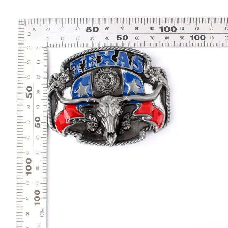 Western Cowboy Texas Longhorn Belt Buckle