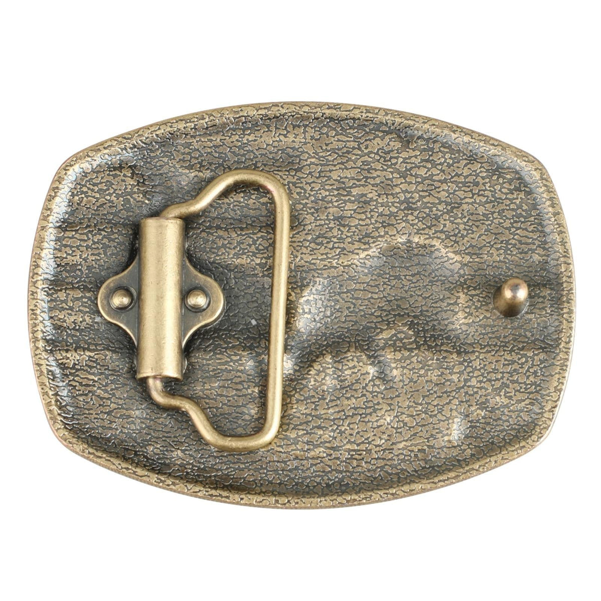 Western Deer Belt Buckle with American Flag
