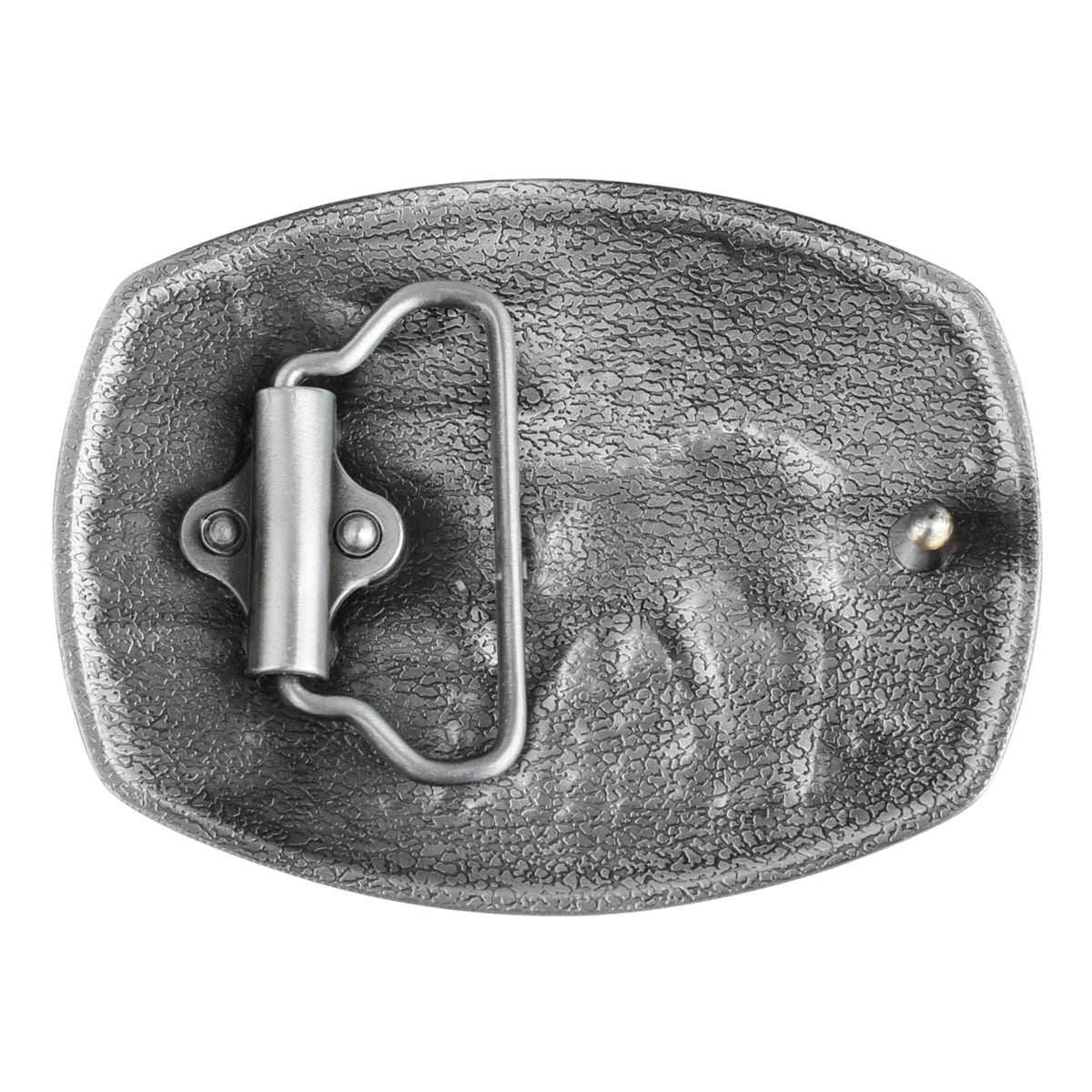 Western Deer Belt Buckle with American Flag