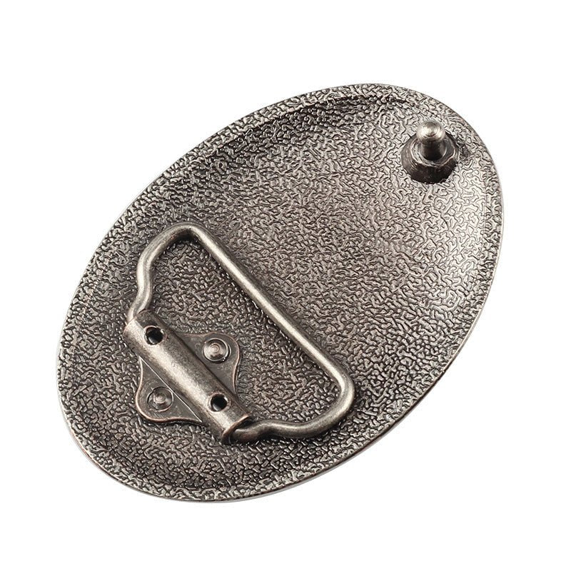 Western Deer Buck Belt Buckle Oval Hunting Wildlife Outdoors