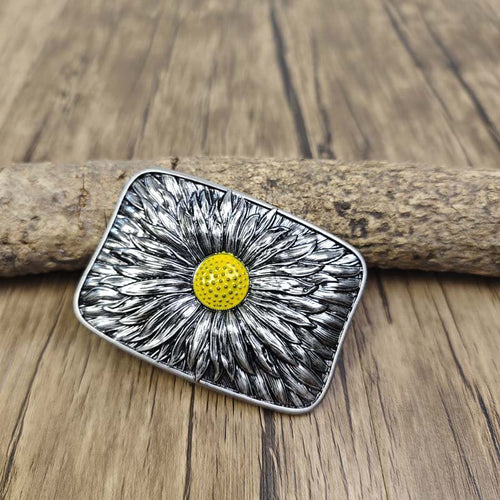 1Western Sunflower Belt Buckle