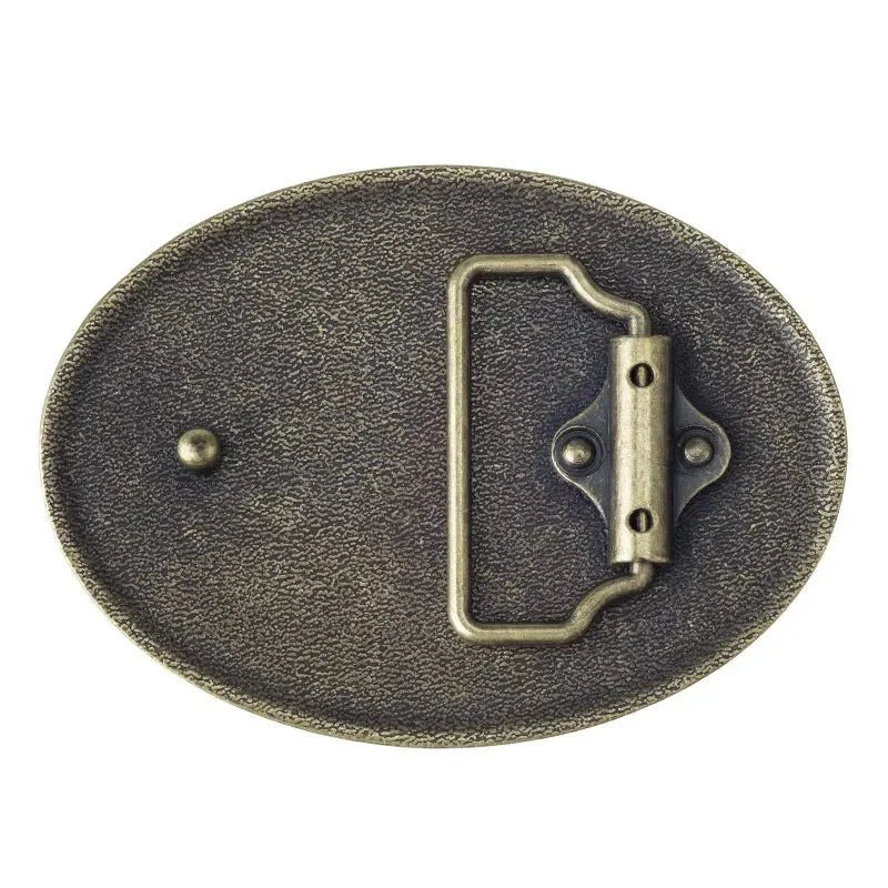 Wild Boar Brass Belt Buckle