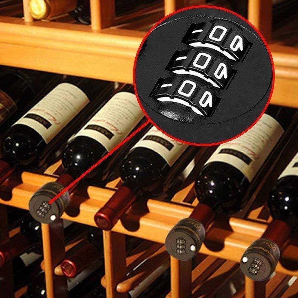 Sikunuo | Bottle Combination Lock - 3 Pack