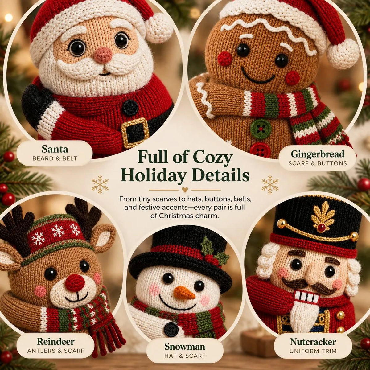 3D Hugging Christmas Socks - Cute Socks with Arms, Cozy and Festive