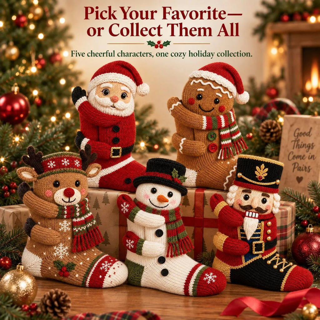 3D Hugging Christmas Socks - Cute Socks with Arms, Cozy and Festive
