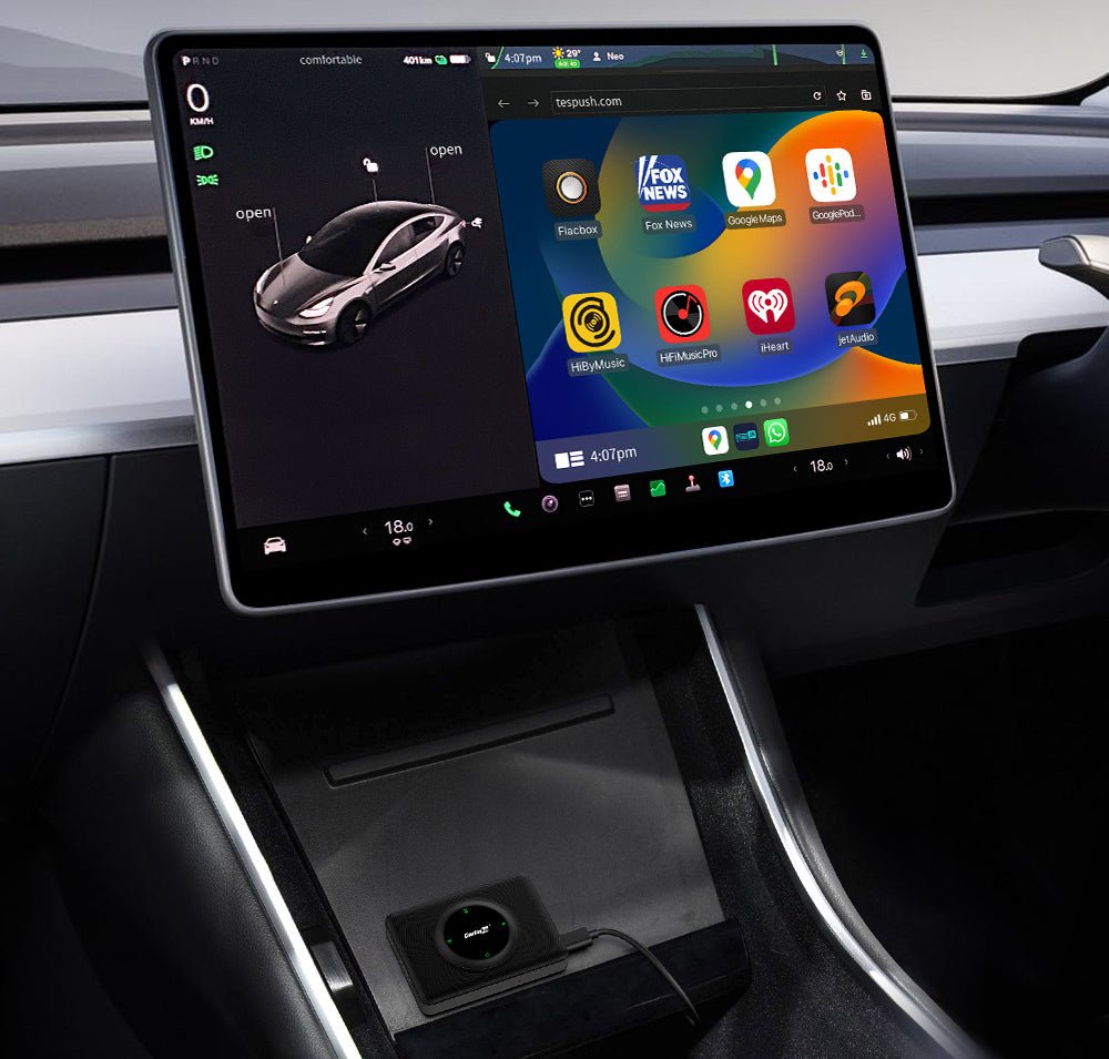 Wireless Apple CarPlay Adapter for Tesla | Sikunuo