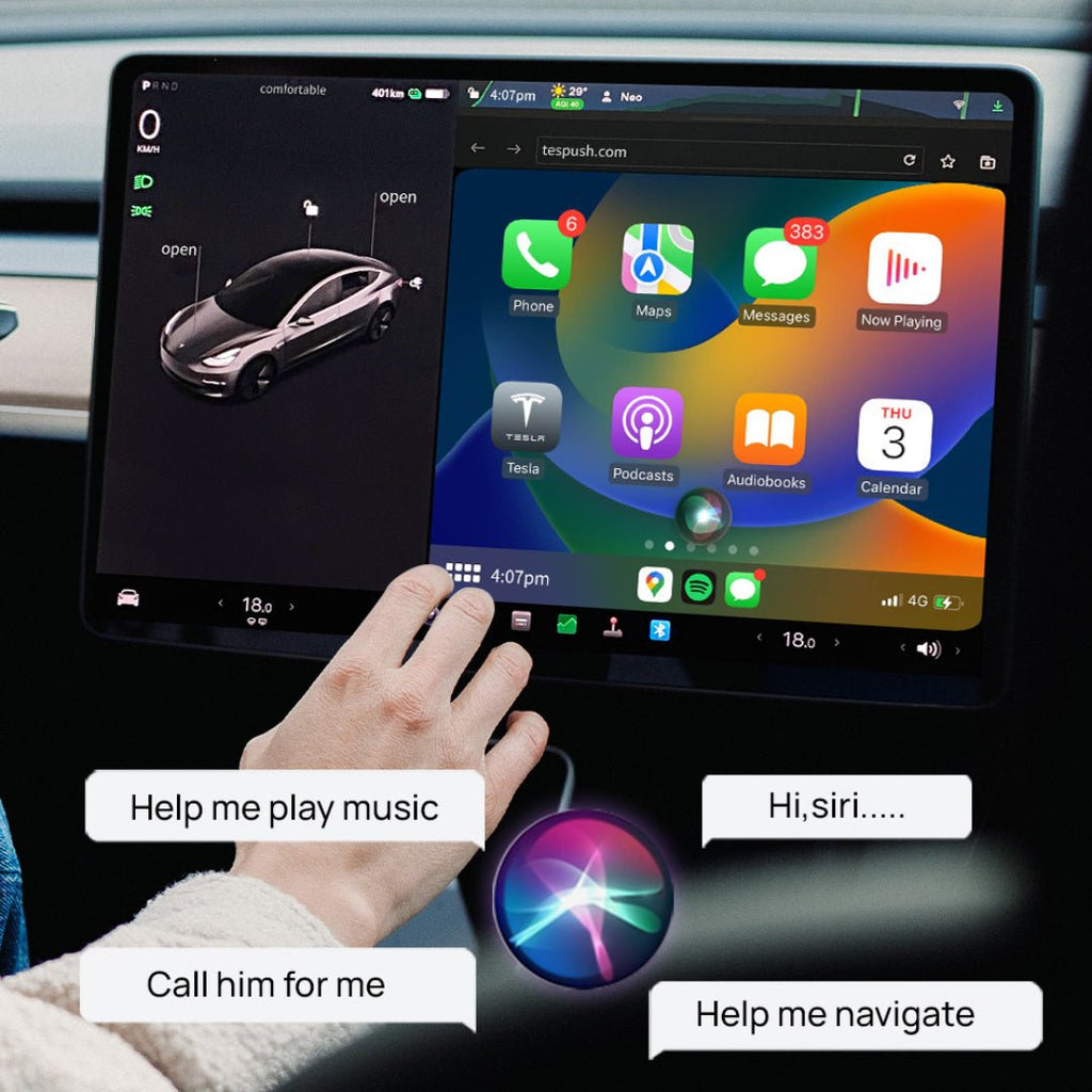 Wireless Apple CarPlay Adapter for Tesla | Sikunuo