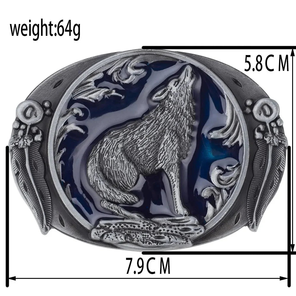 Wolf Belt Buckle
