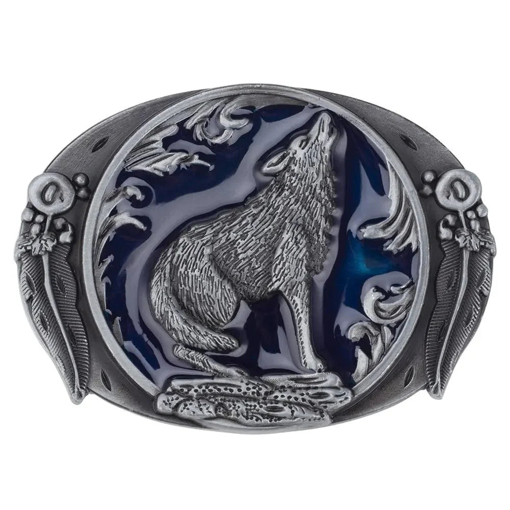 Wolf Belt Buckle