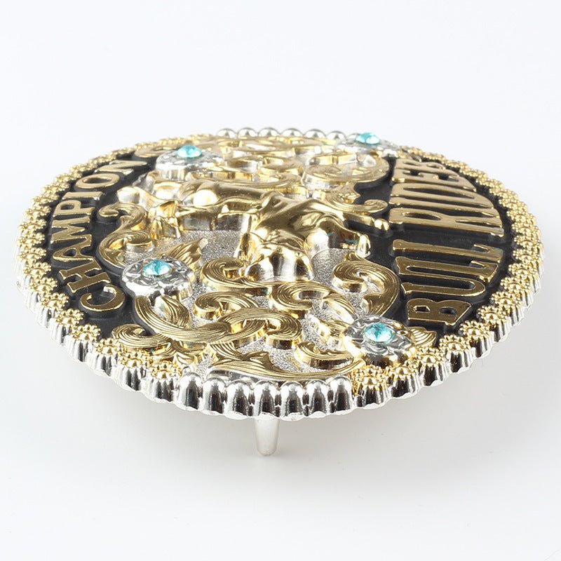 World Champion Golden Cowboy Belt Buckle