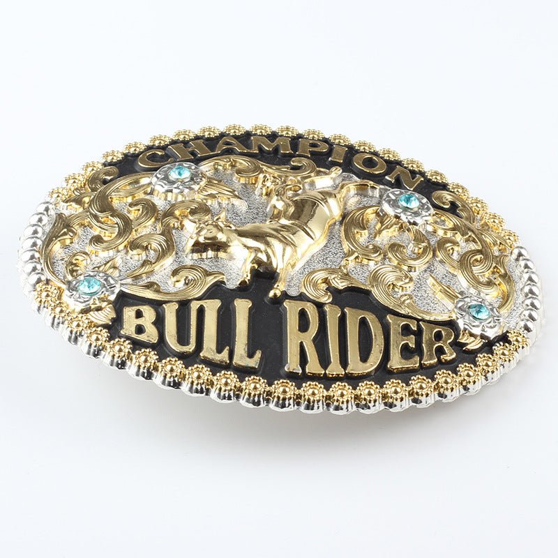 World Champion Golden Cowboy Belt Buckle