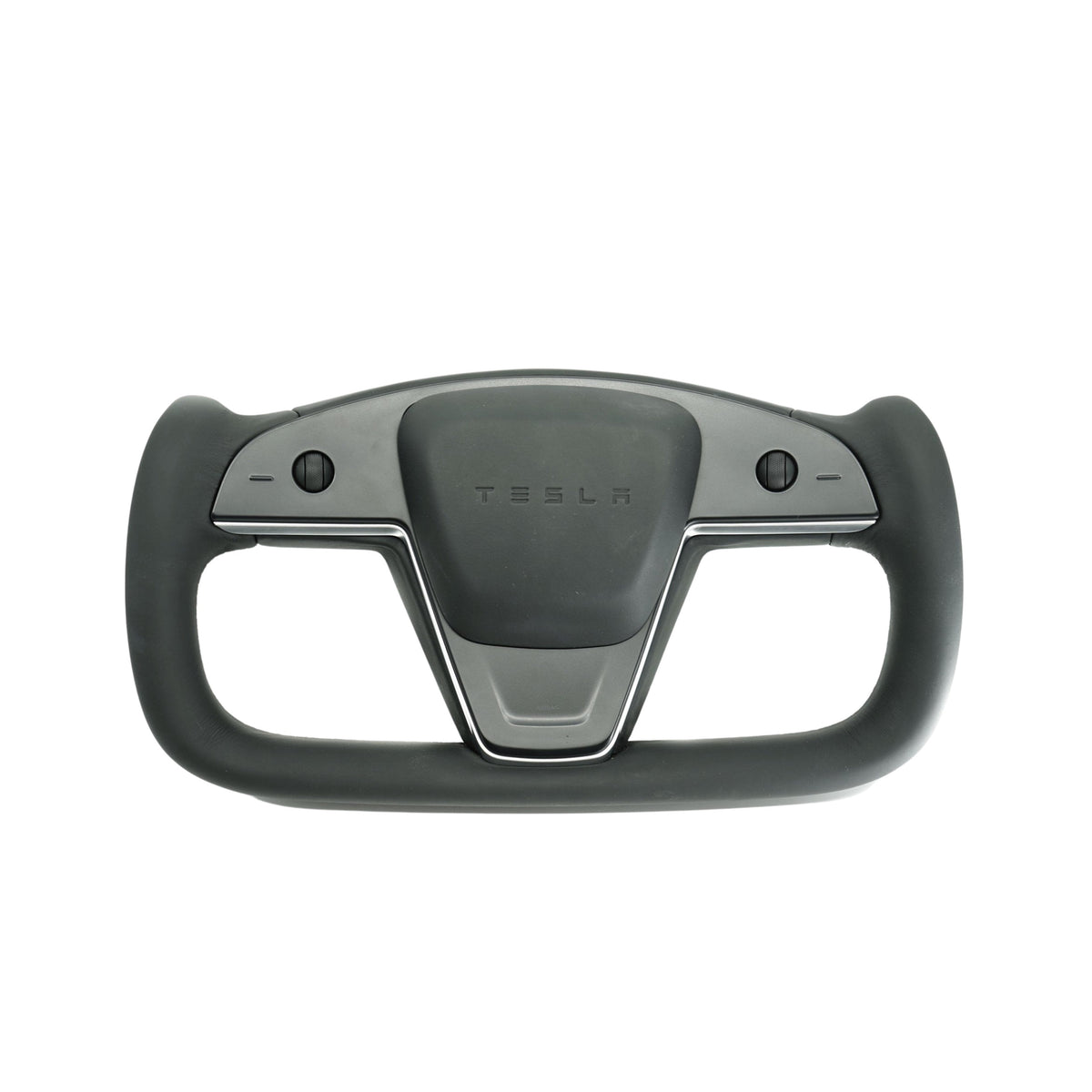 Sikunuo Touch Horn Yoke Plaid Steering Wheel Replacement for Tesla Model S / X 2021-2023